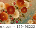 Gorgeous Japanese-style flowers 129498222