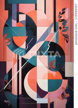 Overlapping Gradients And Collage Textures For Impact 129498407