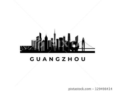 Vector Guangzhou skyline.  129498414