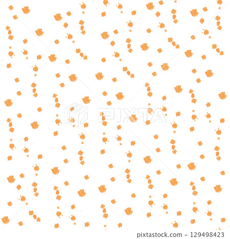 Seamless pattern with orange splashes-spots. Watercolor illustration for background and additional design, printing on fabric, textiles. Seamless pattern with orange splashes-spots. Watercolor illustration for background and additional design, printing on fabric, textiles. 129498423