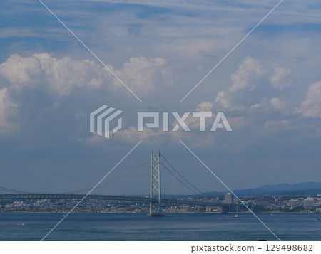 明石海峽大橋的景色 明石海峽大橋的景色 129498682