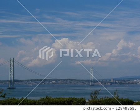 明石海峽大橋的景色 明石海峽大橋的景色 129498683