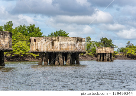 Boat trip on the Preguica River from Tutoia, Delta das Americas to Ilha das Canarias, Brazil. South America 129499344