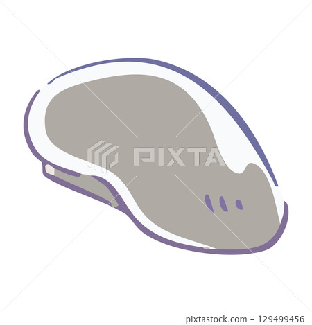 灰色貝雷帽插圖 灰色貝雷帽插圖 129499456