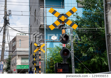 Railroad crossing	 129499853