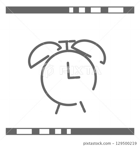 簡單的鬧鐘圖示說明 129500219