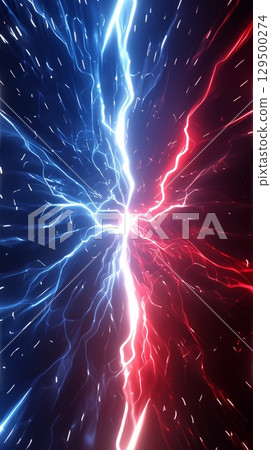 "Relative Red and Blue Lightning Battlegrounds" 129500274