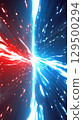 "Comparative red and blue energy background" 129500294