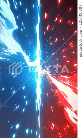 "Comparative red and blue energy background" "Comparative red and blue energy background" 129500297