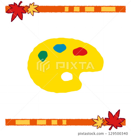 黃色調色盤的插圖 黃色調色盤的插圖 129500340