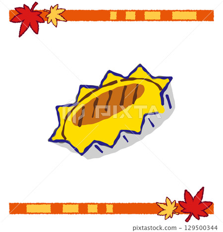 sweet potato illustration 129500344