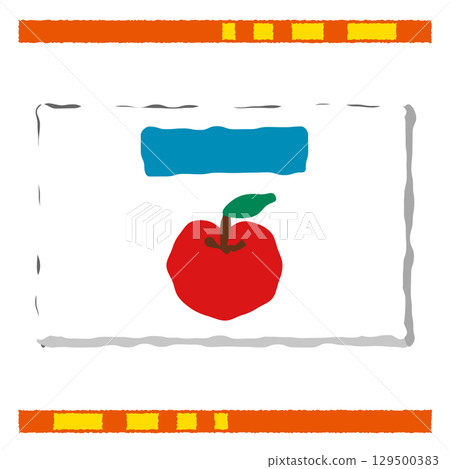 Red apple picture book illustration Red apple picture book illustration 129500383