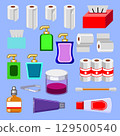 Hygiene set flat style illsutration 129500540