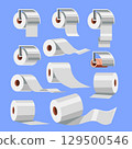 paper towel set flat style illustration 129500546