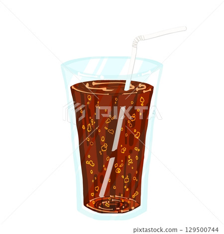 Cola with a straw Cola with a straw 129500744