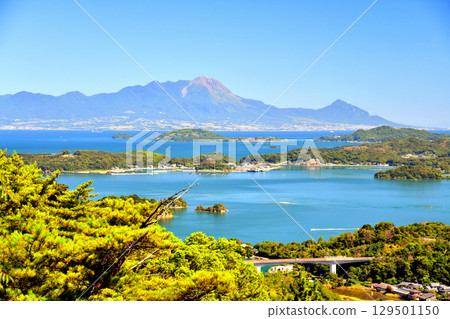 從天草眺望雲仙普賢山（熊本縣上天草市）[2025年7月] 129501150