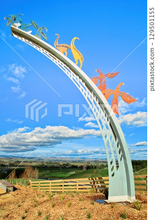 Te Ahu a Turanga Expressway Manungaro Arch Sculpture of Birds Te Ahu a Turanga Expressway Manungaro Arch Sculpture of Birds 129501155