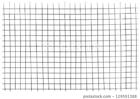 Graph crayon hand drawn textured square grid for note, geometric line texture. Crayon or pencil stripes, dots for bullet journal pages. Graph crayon hand drawn textured square grid for note, geometric line texture. Crayon or pencil stripes, dots for bullet journal pages. 129501388
