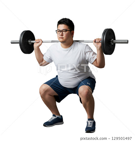 A man exercising 129501497