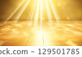 金色閃亮的房間和淺色背景 129501785