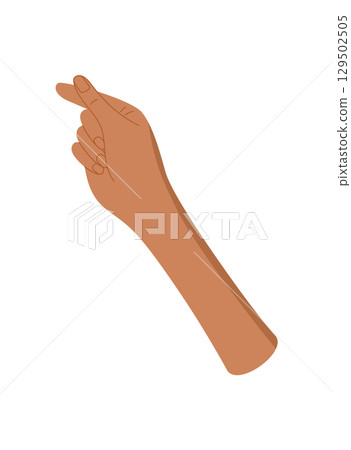 Cartoon flat hand making a heart gesture. Human fingers forming a love sign symbol. Creative and colorful concept, diverse emotion and friendship theme, isolated on white. Cartoon flat hand making a heart gesture. Human fingers forming a love sign symbol. Creative and colorful concept, diverse emotion and friendship theme, isolated on white. 129502505