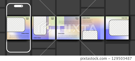 Social media carousel post templates Social media carousel post templates 129503487