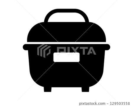 電鍋圖標單色 電鍋圖標單色 129503558