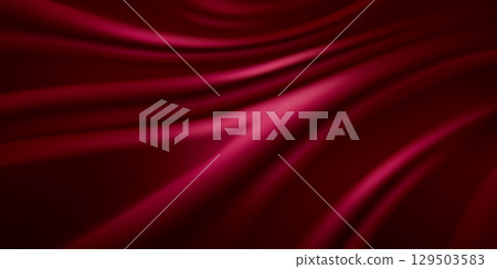 Luxury burgundy silk fabric with velvet texture 129503583