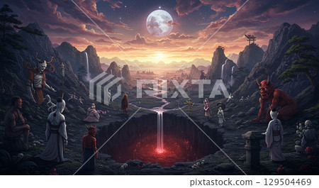 Illustration of the underworld 129504469