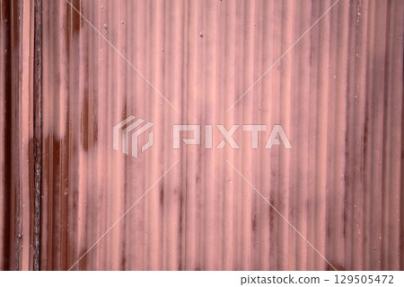 Old and rusty zinc sheet wall Old and rusty zinc sheet wall 129505472