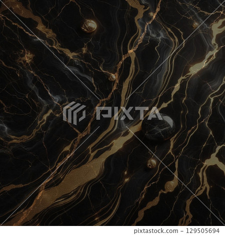 seamless pattern. golden abstract background. vector illustration 129505694