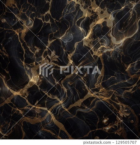 seamless pattern. golden abstract background. vector illustration 129505707
