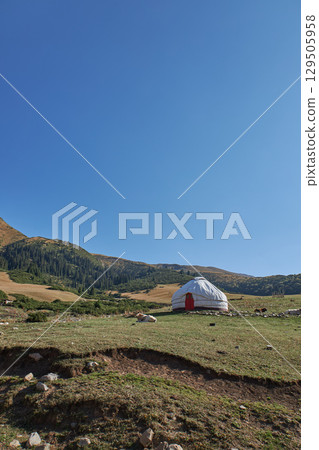 herdsman house in a picturesque place herdsman house in a picturesque place 129505958