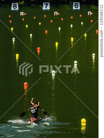 Rowing Strongly Together on a Hot Day at the 2025 National High School Athletic Meet 129506112