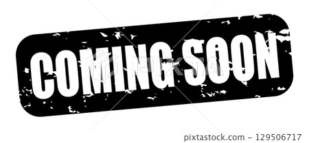COMING SOON Icon Illustration Simple Vector Material Black 129506717