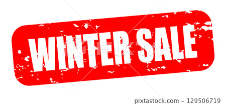 冬季銷售圖示插圖簡單向量素材紅色 129506719