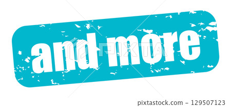 and more Icon Illustration Simple Vector Material Turquoise Blue 129507123