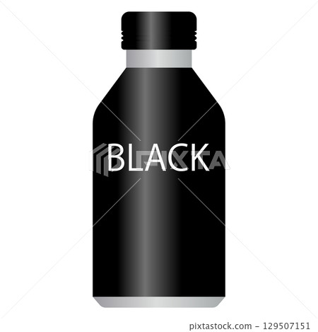 Illustration of a black can of coffee 129507151