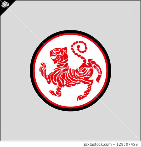 Emblem, symbol martial arts. SHOTOKAN KARATE TIGER Emblem, symbol martial arts. SHOTOKAN KARATE TIGER 129507459