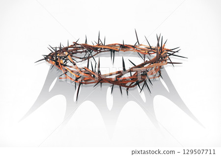 Conceptual crown of thorns 129507711