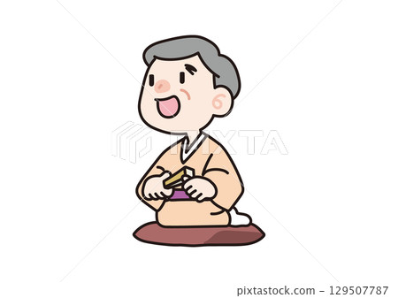 A storyteller performing a piece A storyteller performing a piece 129507787