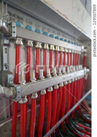 Distributor of central heating. 129507809