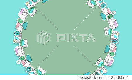 Cityscape illustration - Centered version 129508535
