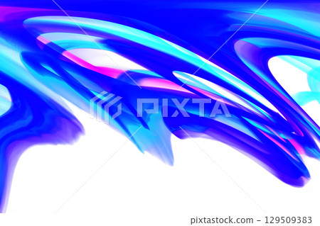 藍色弧形圖形塗料 129509383