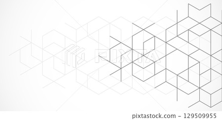 Abstract design element with geometric background of hexagons shape pattern Abstract design element with geometric background of hexagons shape pattern 129509955
