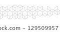 Abstract geometric background with isometric blocks, polygon shape pattern 129509957