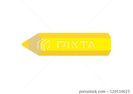 Colored pencil icon (yellow pencil) 129510025