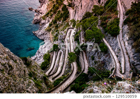 Via Krupp in Capri island, italy Via Krupp in Capri island, italy 129510059
