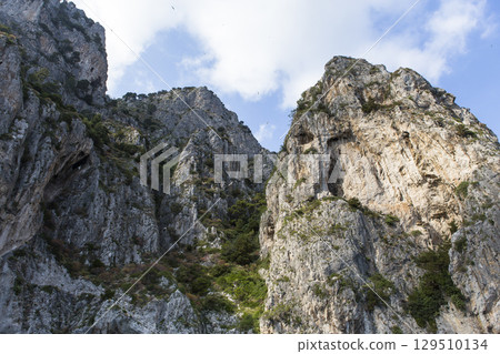 cliffs of Capri island, Capri, Italy 129510134