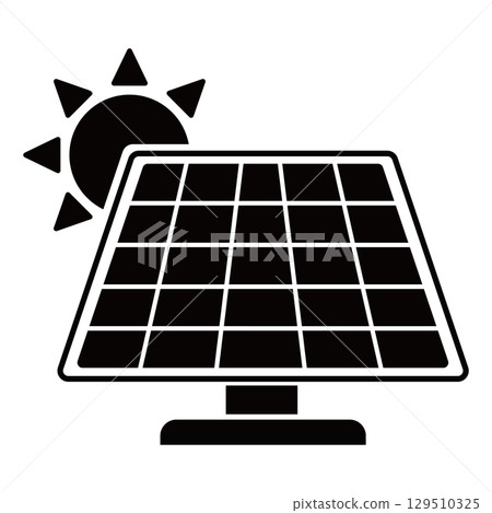 簡單的太陽能電池板 129510325